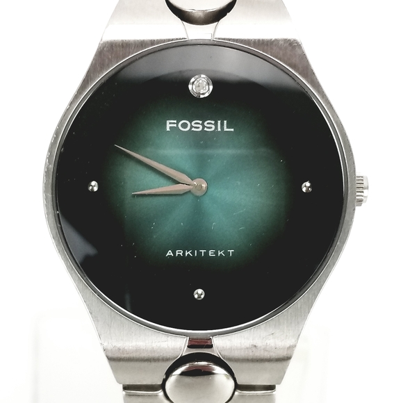 Fossil Arkitekt Watch FS2857 Blue Face WR Diamond - Picture 6 of 12